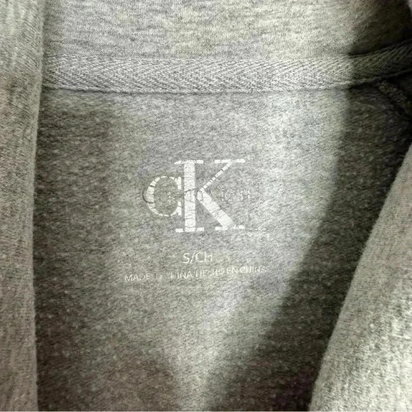 Calvin Klein Sweatshirt Full Zip Grey Size Small - Picture 8 of 16